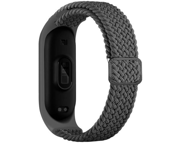 Ремешок для Xiaomi Mi Band 3/4/5/6/7 Elastic adjustment Grey