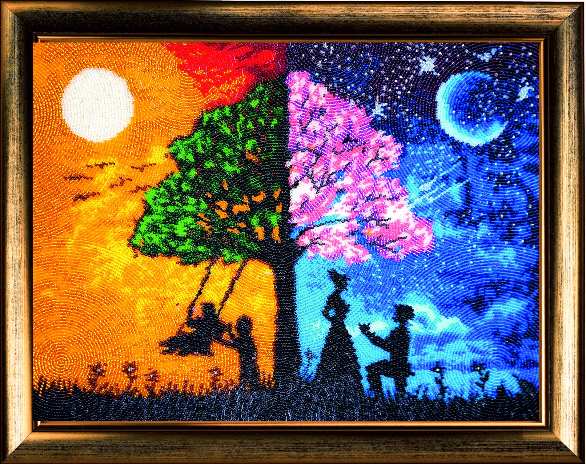 Набір для вишивання бісером BUTTERFLY 846 Сонце та місяць 28х36 см (846)