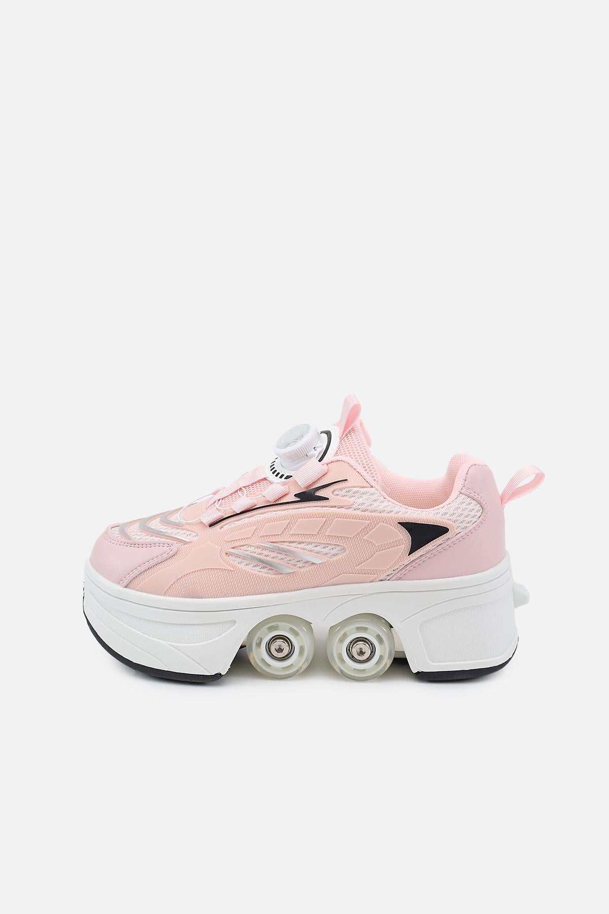 Кроссовки роликовые для девочки Yuki ЦБ-00283851 р. 37 Розовый (SKT001083790)