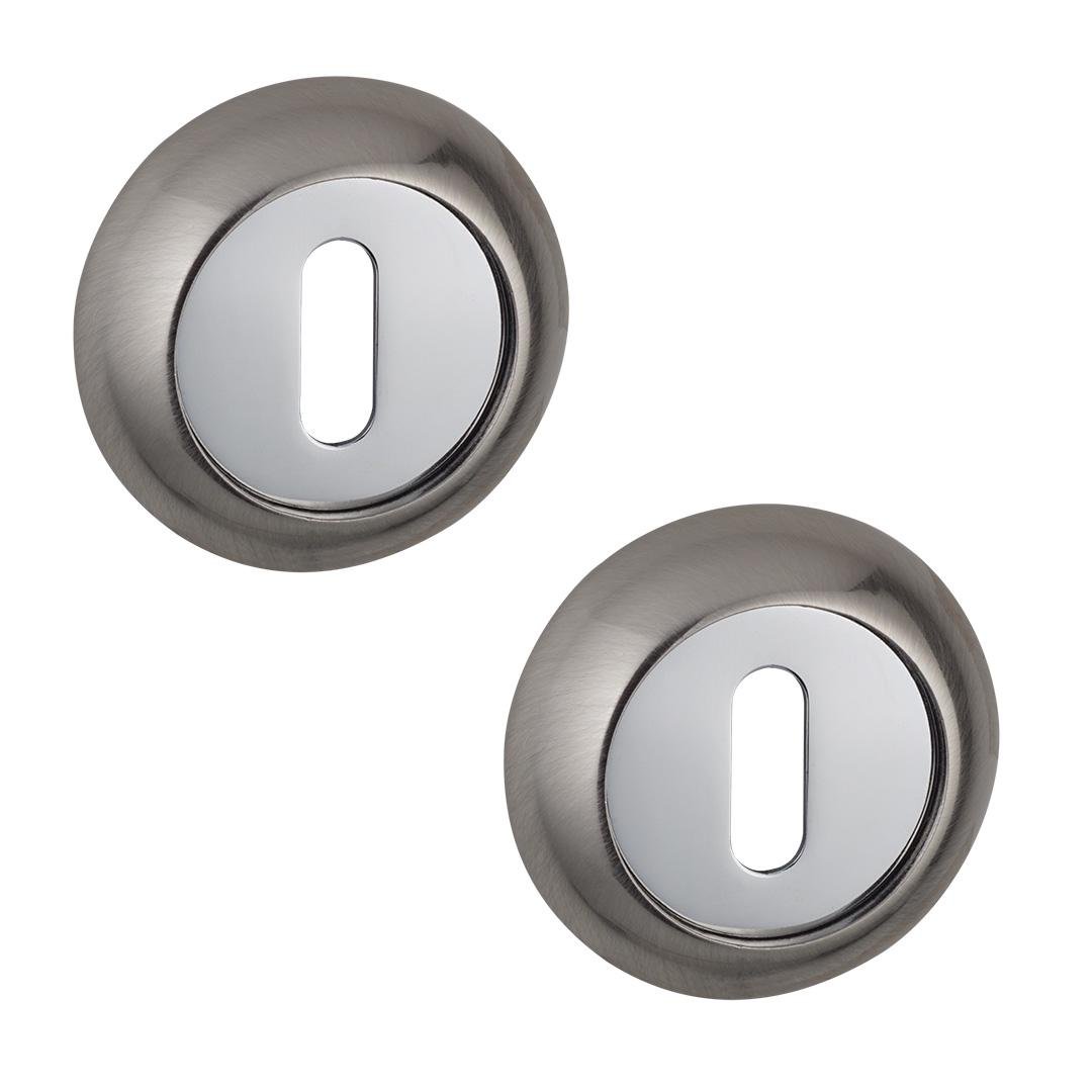 Накладка под ключ BB Siba R02 Никель матовый/Хром (R02-2-22-07) Накладка под ключ BB Siba R02 Никель матовый/Хром (R02-2-22-07)