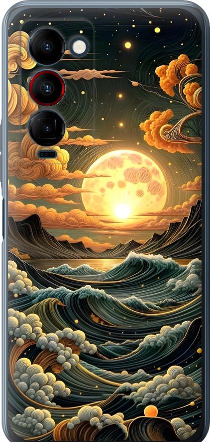 Чехол на Tecno Camon 18 Premier Арт волны (6332u-2652-42517)