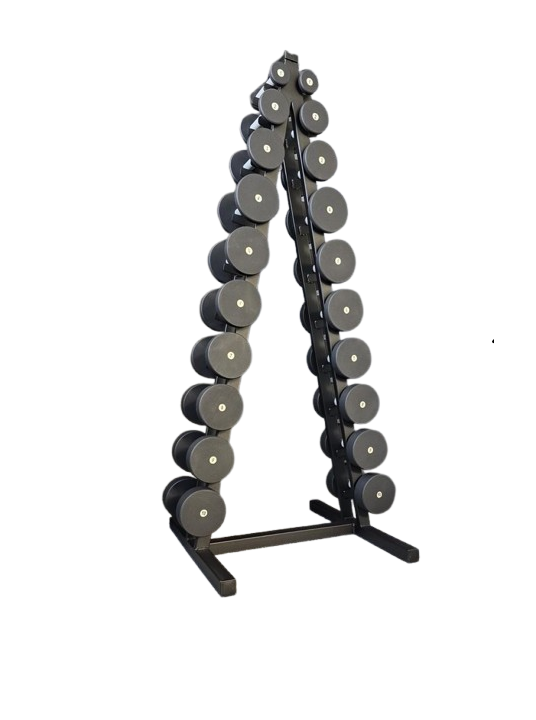 Ряд гантельный RN-Sport 1-10 кг со стойкой Black (2522948933_rn-spo_2)