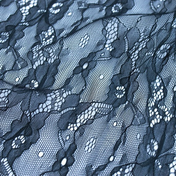 Ткань гипюр IDEIA Луиза 1,5 м Темно-синий (2200003925128)