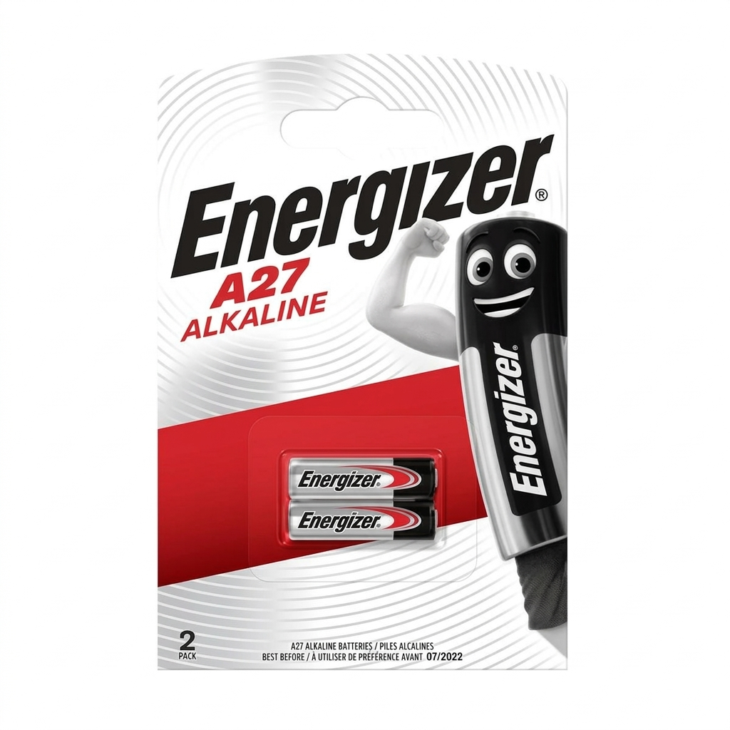Батарейки щелочные Energizer A27 12V 2 шт. (7638900393330)