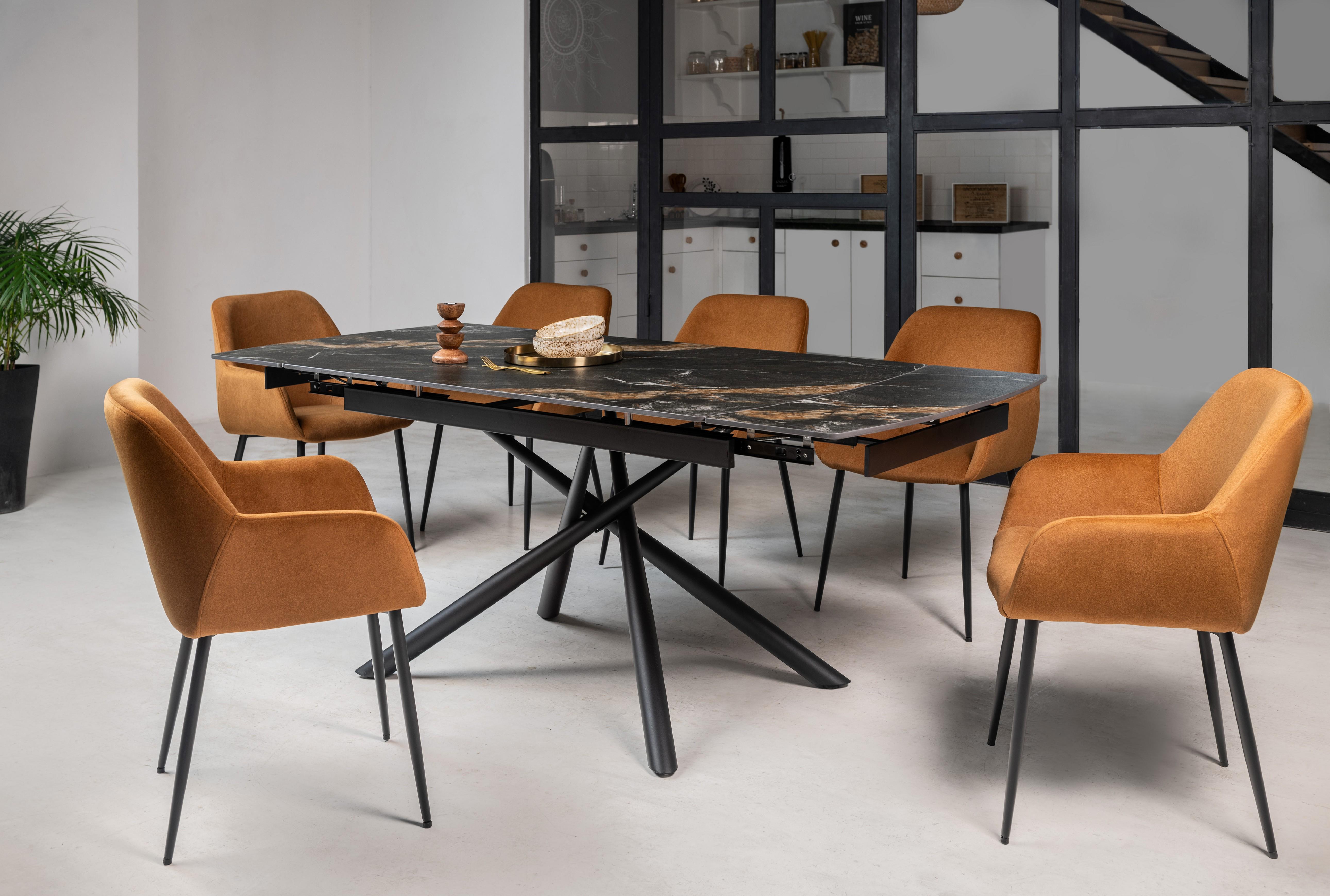 Стілець обідній Vetro M-220 Карамель/Чорний - фото 6 Стілець обідній Vetro M-220 Карамель/Чорний - фото 6