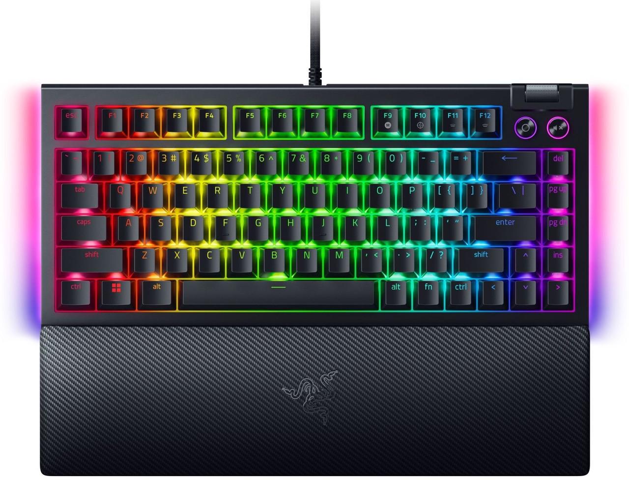 Клавіатура Razer BlackWidow V4 75% Чорний (RZ03-05000100-R3M1)