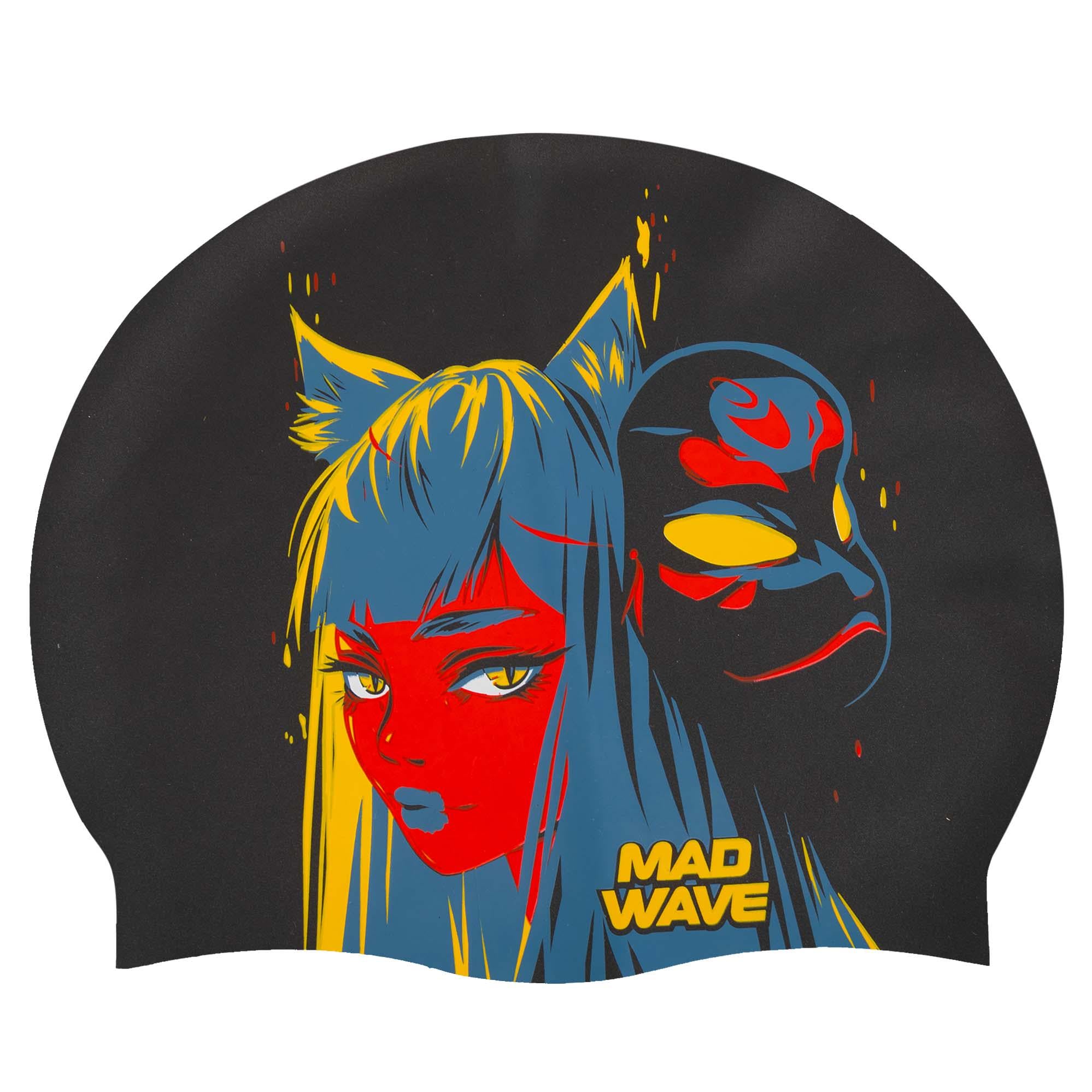 Шапочка для плавання для дорослих MD Kitsune M057425 Чорний (36252794) Шапочка для плавання для дорослих MD Kitsune M057425 Чорний (36252794)