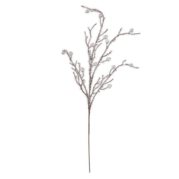 Ветка декоративная Yes! Fun с кристаллами 83 см заснеженная (974113)