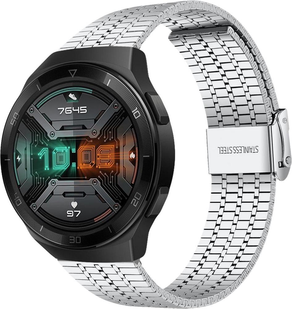 Браслет металевий Counic для Huawei Watch GT2e 46 мм Silver (34114-59)