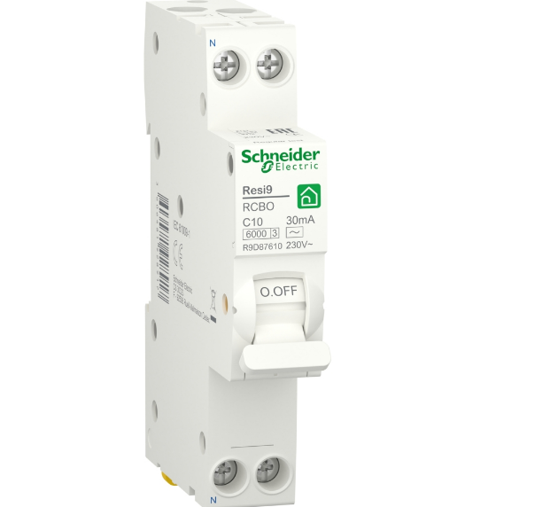 Диференційний автоматичний вимикач Schneider Electric RESI9 6kA 1P+N 10A C 30mA R9D87610 (33687037) Диференційний автоматичний вимикач Schneider Electric RESI9 6kA 1P+N 10A C 30mA R9D87610 (33687037)