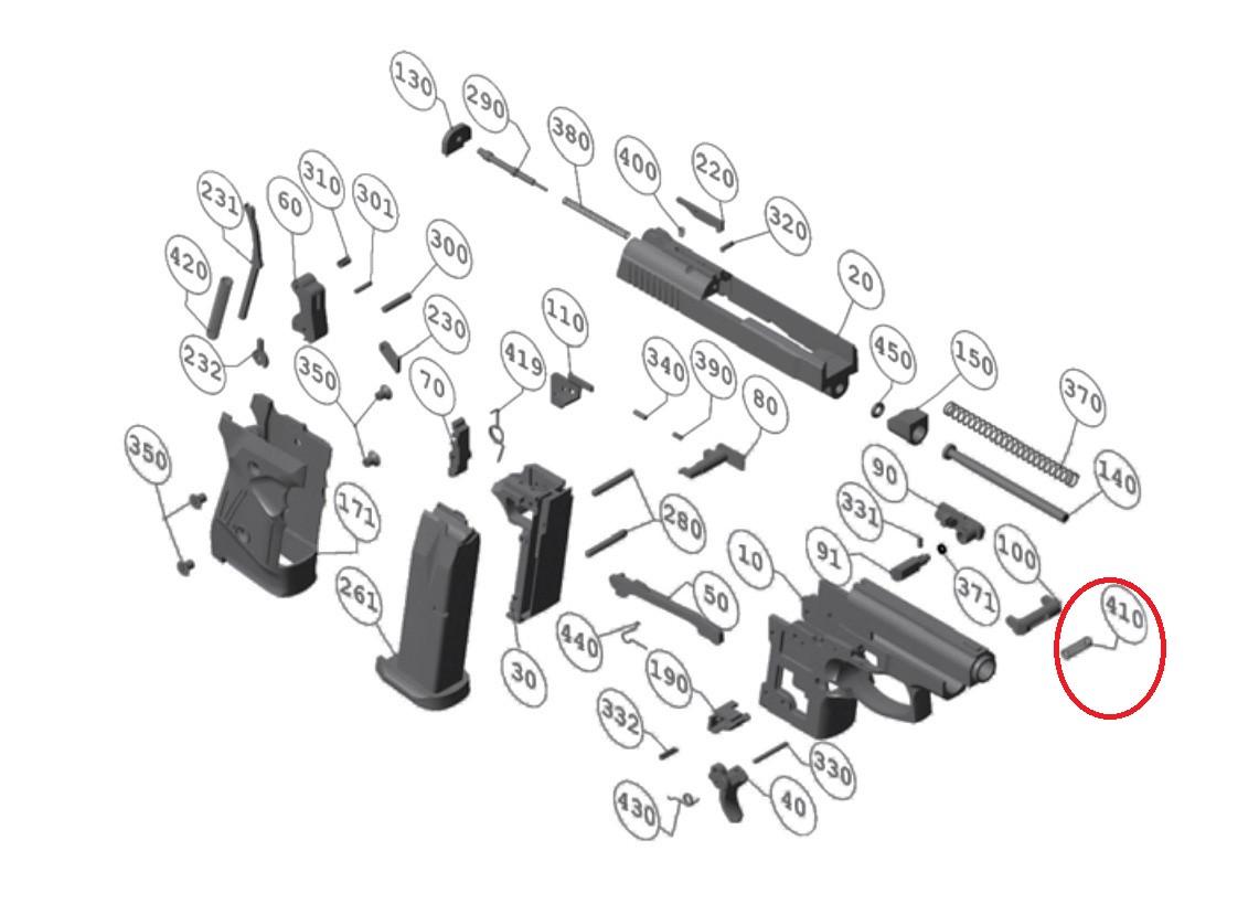 Пружина кнопки сброса магазина Stalker 914 - фото 3 Пружина кнопки сброса магазина Stalker 914 - фото 3