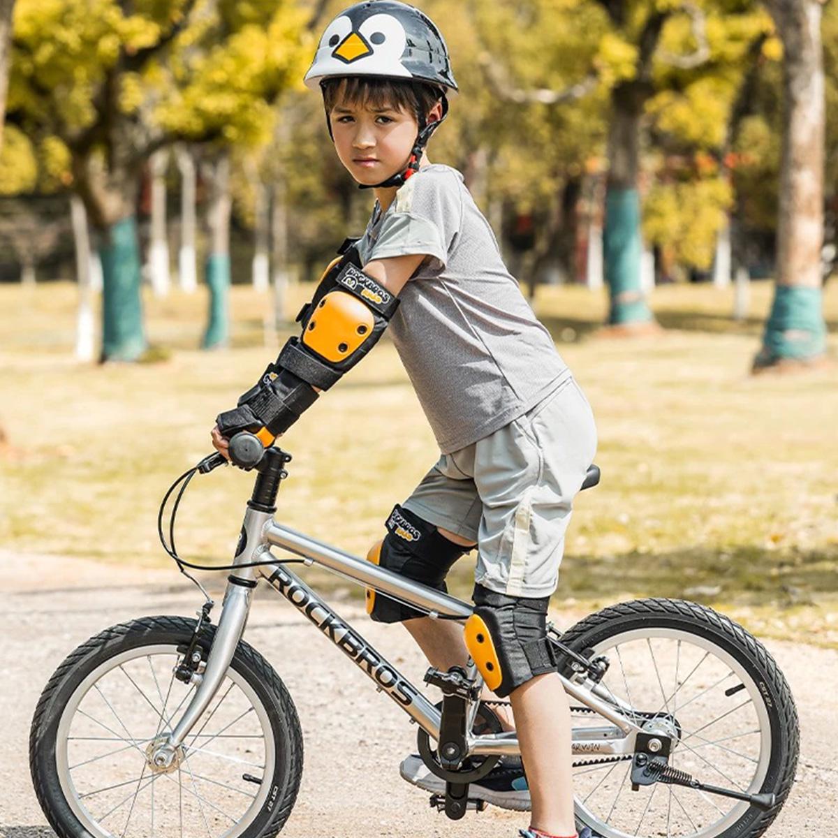 Наколінники/налокітники та пов'язки на руки ROCKBROS PE6105 M Чорний/Помаранчевий (RB-PE6105-5925) - фото 6 Наколінники/налокітники та пов'язки на руки ROCKBROS PE6105 M Чорний/Помаранчевий (RB-PE6105-5925) - фото 6