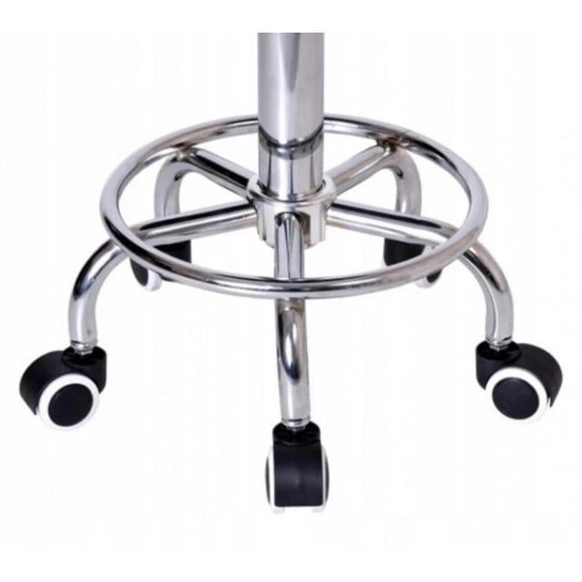 Крісло-табурет офісне Bonro B-496 на колесах без спинки Білий (42300110) - фото 4 Крісло-табурет офісне Bonro B-496 на колесах без спинки Білий (42300110) - фото 4