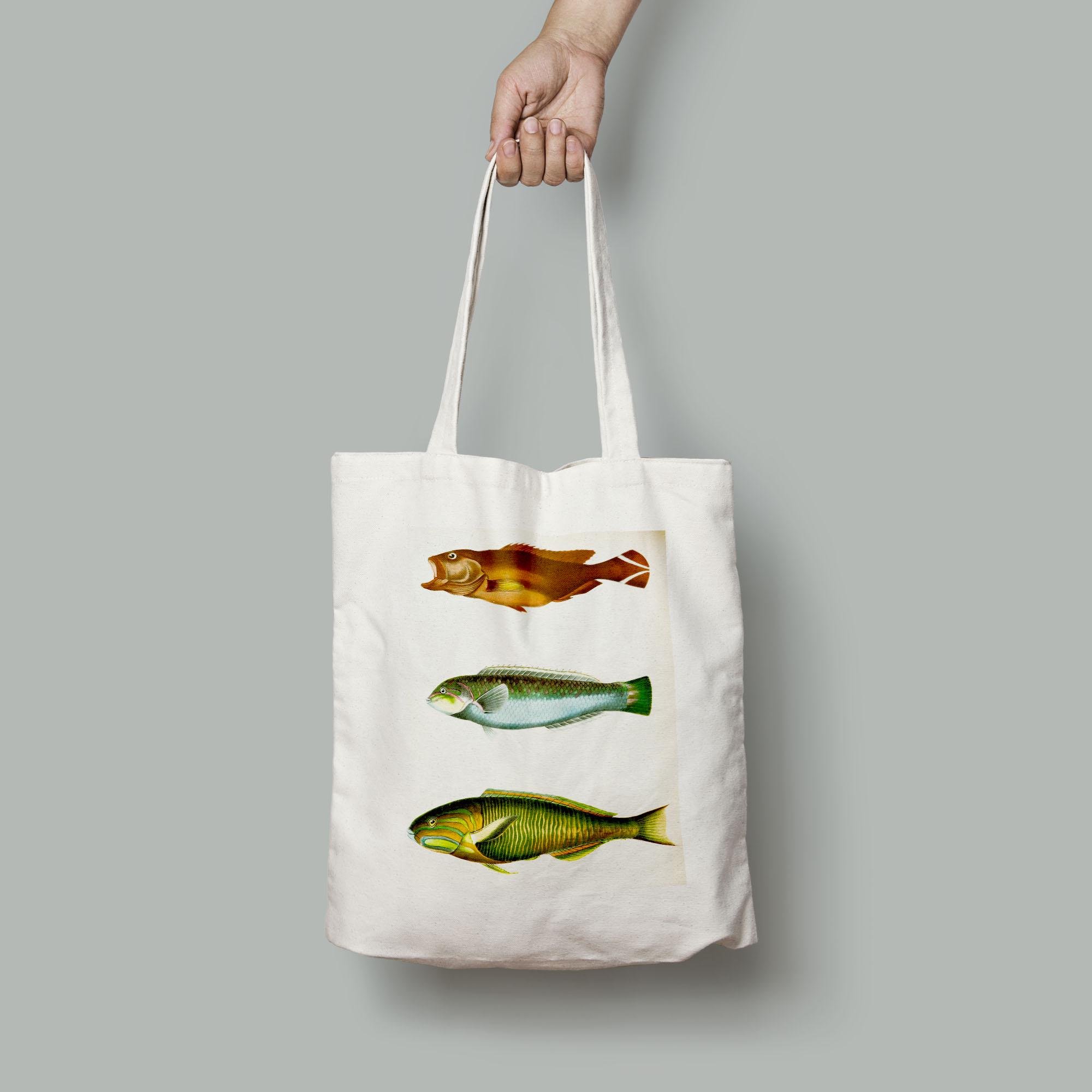 Еко-сумка Жовті й срібні рибки шопер (Fishes1128004_Bag)