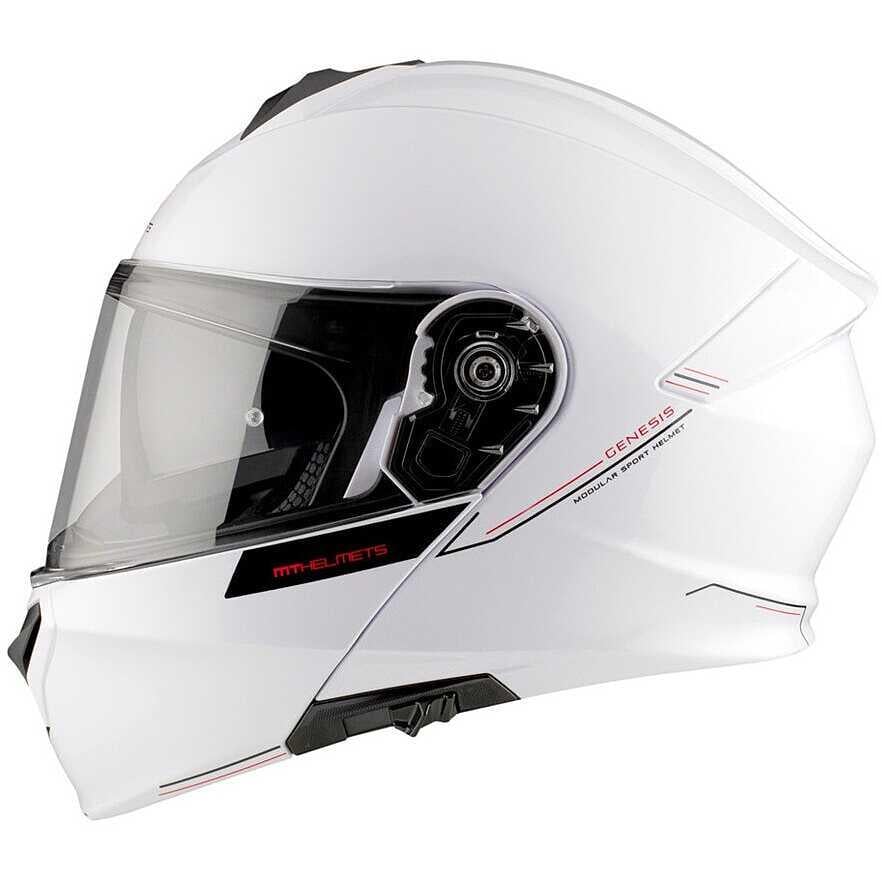 Мотошлем MT HELMETS Genesis SV A0 M Gloss White (29176)