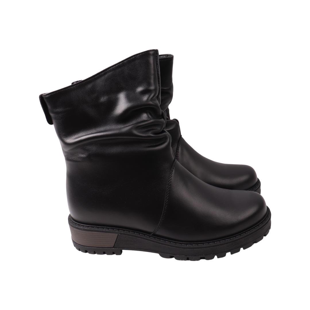 Ботинки женские Avelini из кожи р. 37 Черный (23-22ZHC)