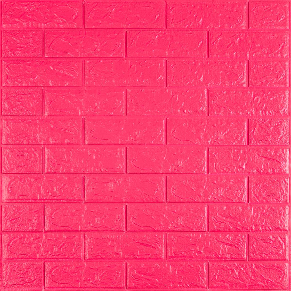 3D-панель самоклеящаяся Кирпич 108-5 700х770х5 мм Малиново-красный (SW-00001364)