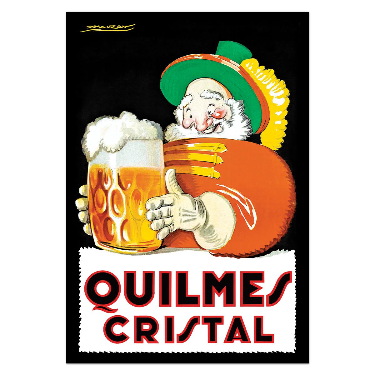 Плакат вінтажний Quilmes Cristal 1930 57x84 см (0047)