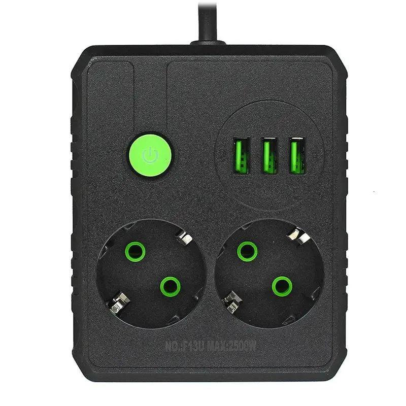 Удлинитель сетевой UA Power F13U Black (26815841)