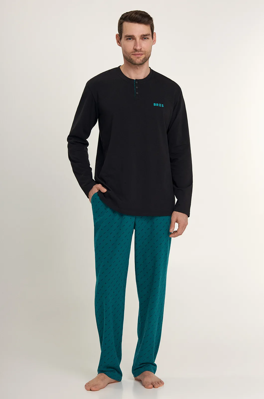 Пижама мужская Ellen BRES VERT 0880/16/01 M Черный (31329315)
