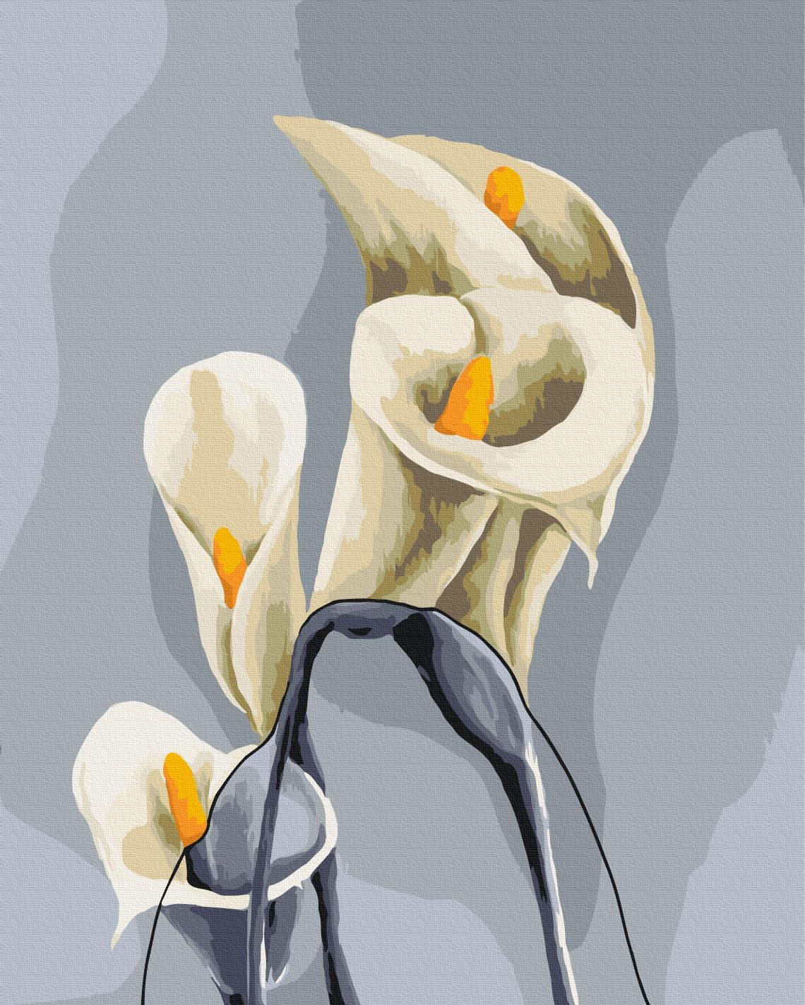 Картина по номерам Brushme Белые каллы 40x50 см (BS54456) Картина по номерам Brushme Белые каллы 40x50 см (BS54456)