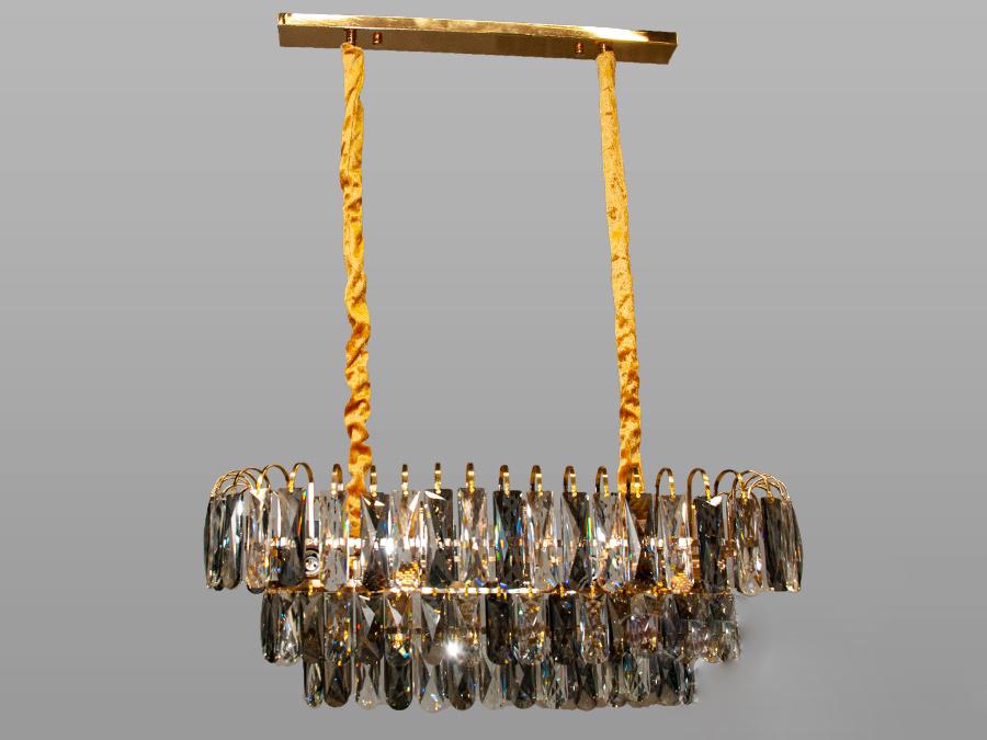 Люстра хрустальная Light овальной формы (1045-700x350G)