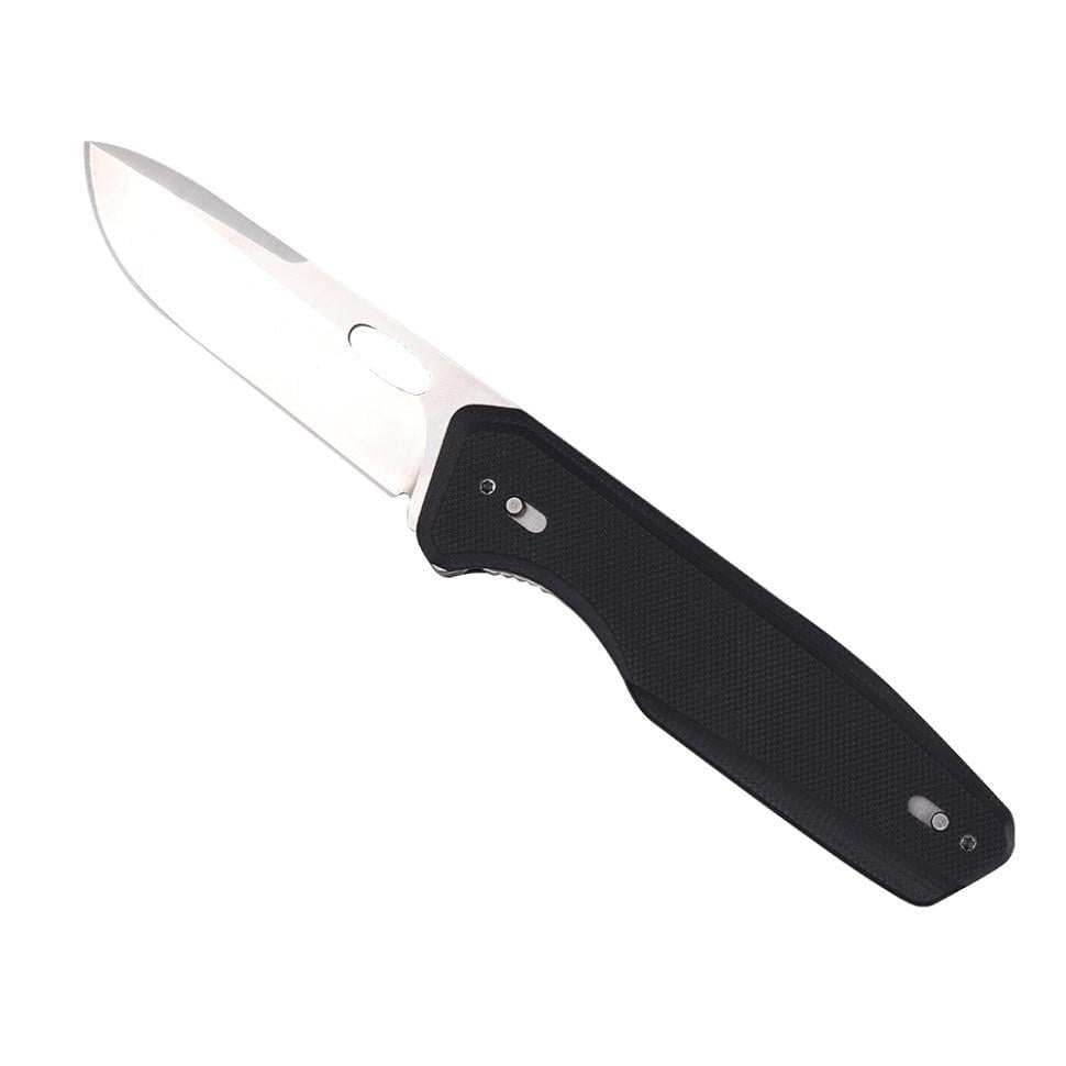 Ніж складаний туристичний туристичний Roxon drop-point Чорний (S502U)