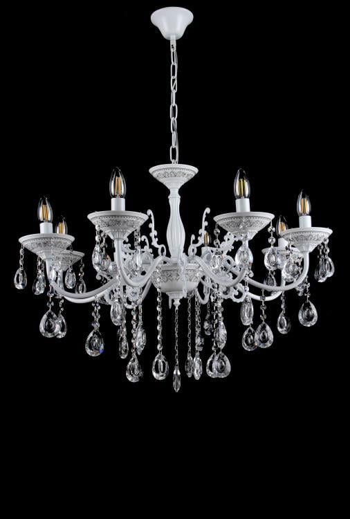 Люстра свеча Ray L29963/8 WT+SL (IR006979)