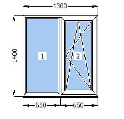 Вікно металопластикове АТ0010 Glasso 5S 1400x1300 мм Білий - фото 3