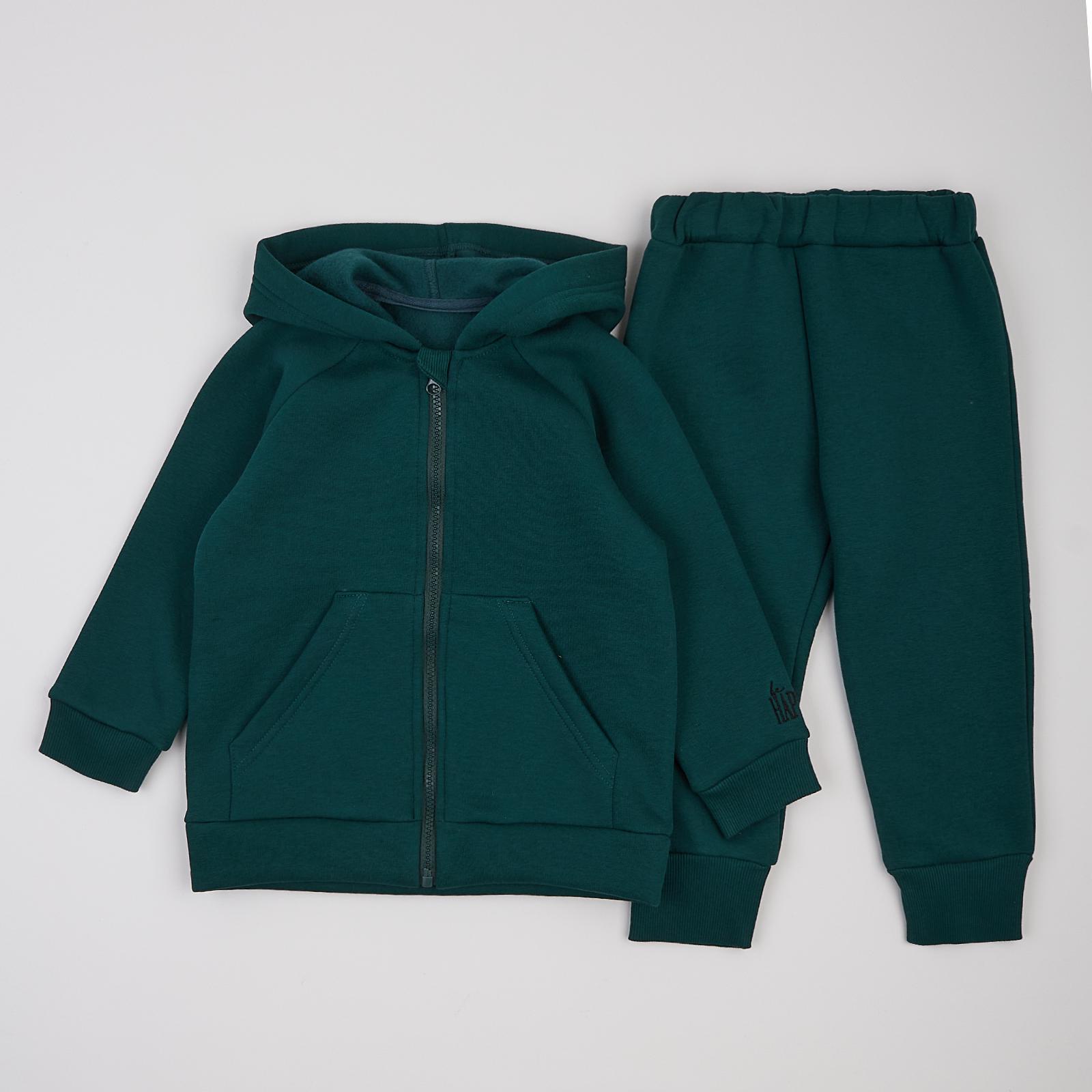 Костюм детский ЛяЛя К2ТФ101/6-92 кофта и штаны 116 см Зеленый (22669115)