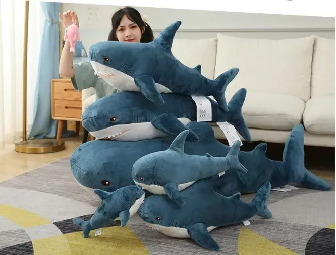 Іграшка м’яка дитяча Акула-обіймашка плюшева 140 см - фото 2 Іграшка м’яка дитяча Акула-обіймашка плюшева 140 см - фото 2