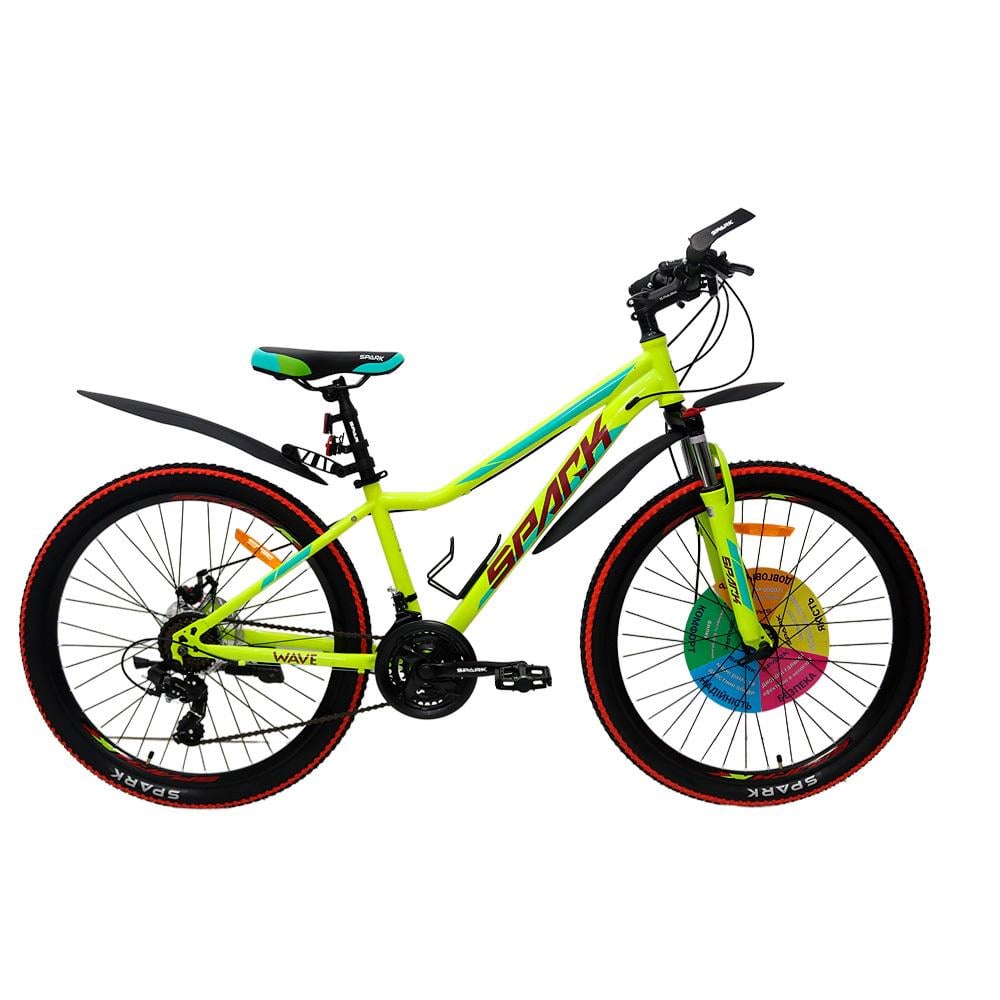 Велосипед Spark WAVE ST 26"/14" Салатовий/Фіолетовий (50000337)