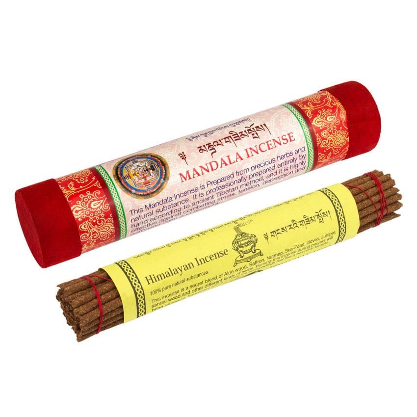 Благовония Тибетские Himalayan Incense Mandala в подарочной упаковке 20,3х4х4 см Красный (26725)