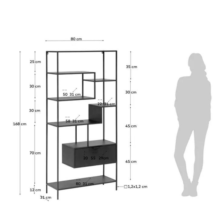 Книжный стеллаж LaForma Shantay (CC1235R01) - фото 8 Книжный стеллаж LaForma Shantay (CC1235R01) - фото 8