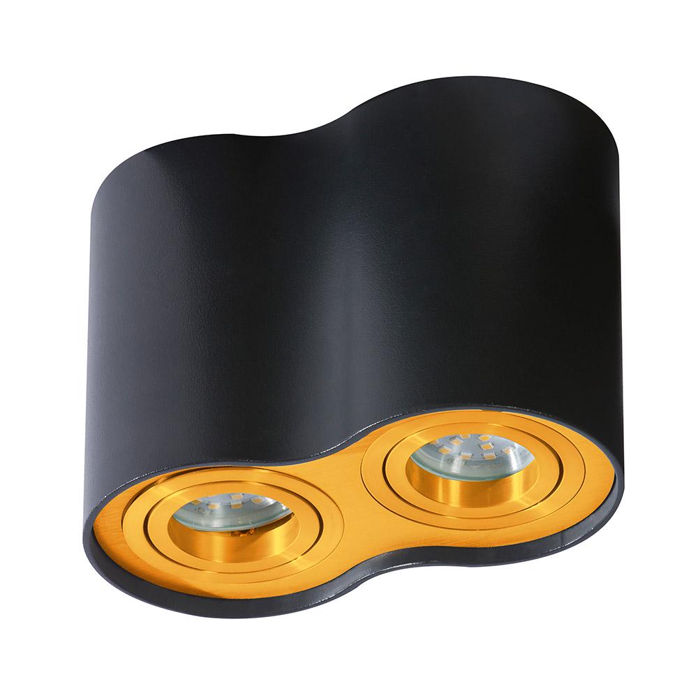 Світильник точковий Azzardo Bross 2 Black/Gold (AZ2956)