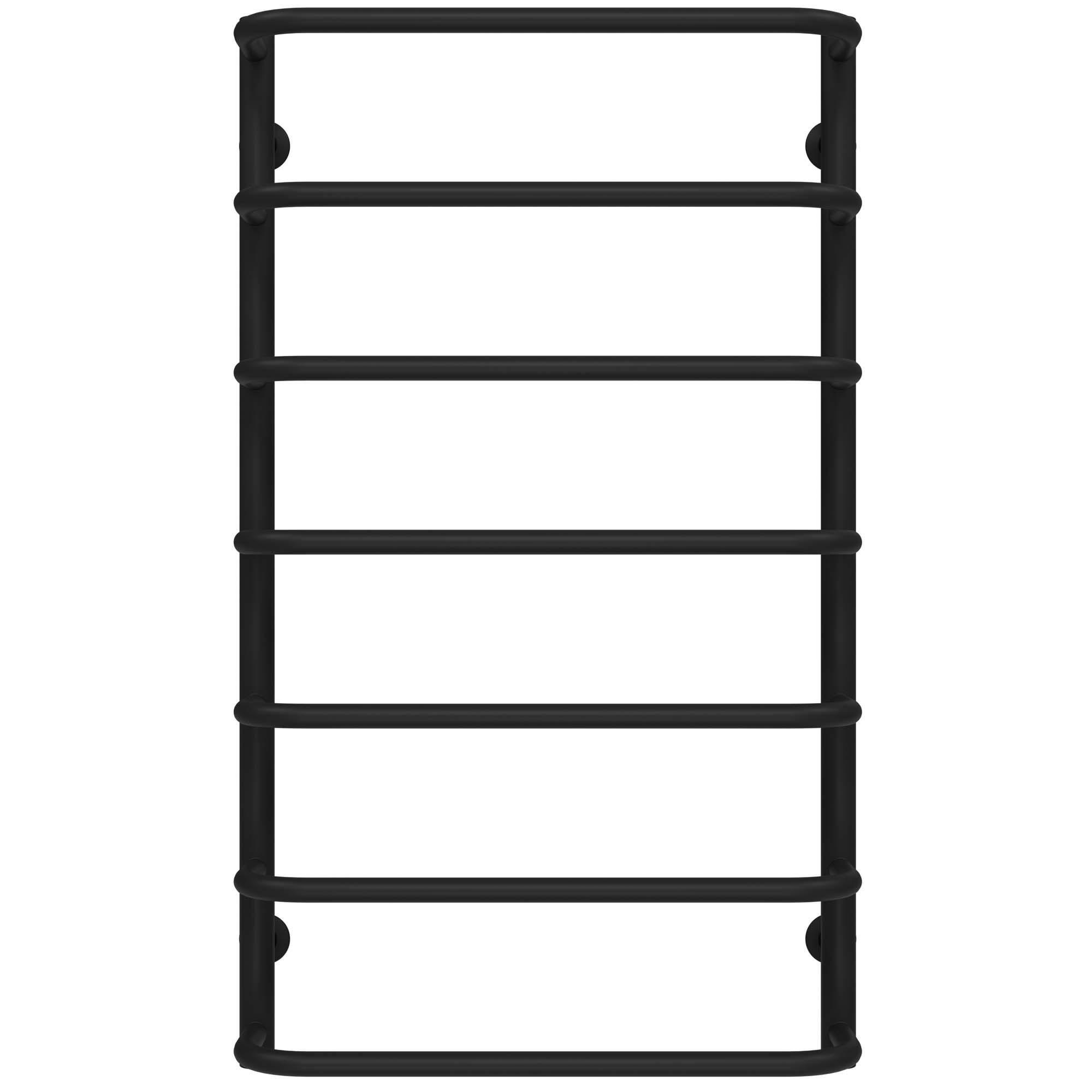 Полотенцесушитель водяной Deffi Стандарт П7 нижнее подключение нержавеющая сталь 500х900 мм Черный (C.SS.90.50.7.B.A)