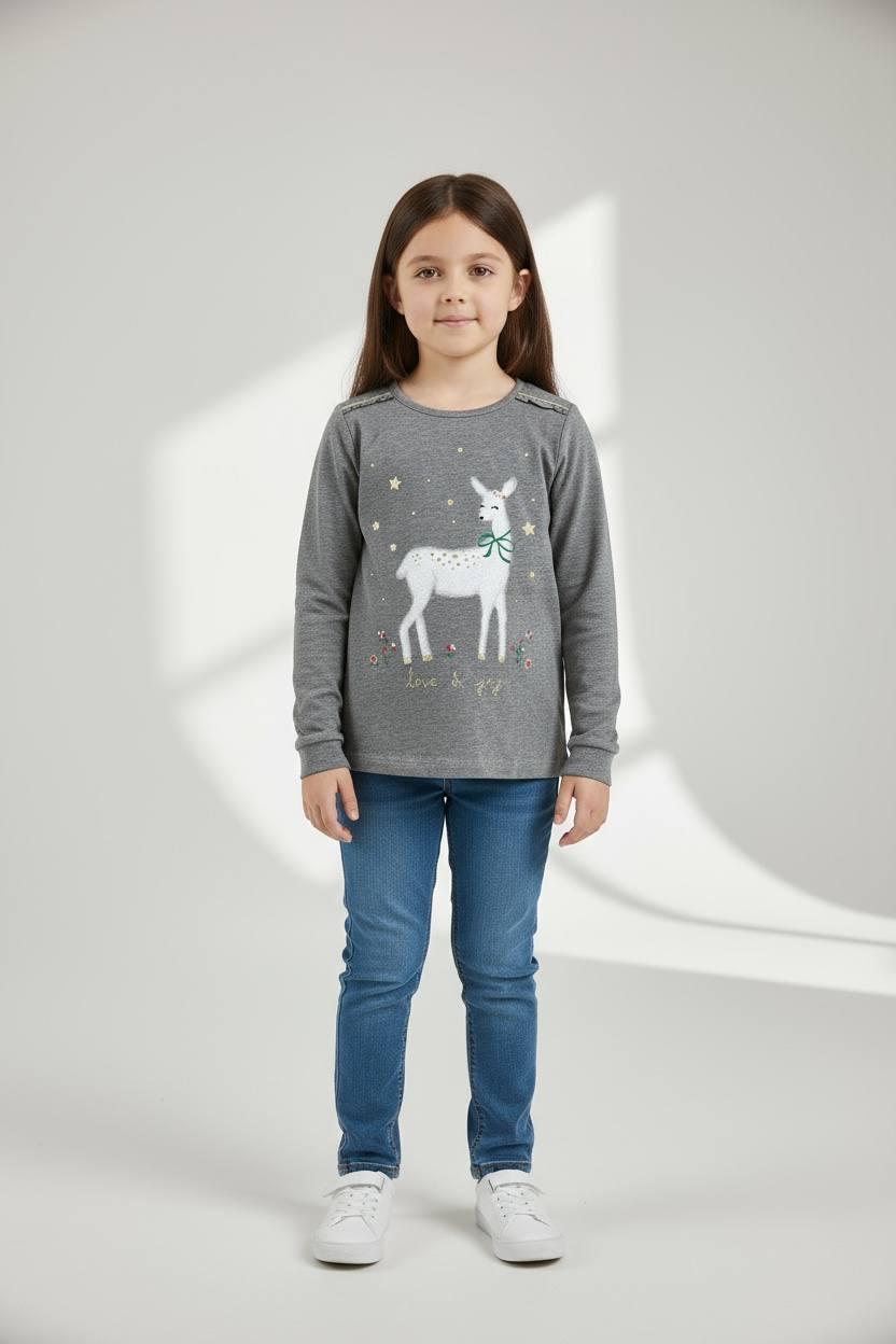 Лонгслив Carter's 6 лет 116 см Серый