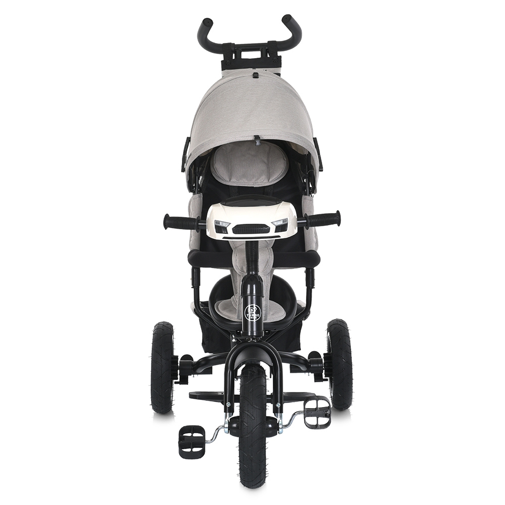 Велосипед триколісний Turbo Trike MT 1006-12 з батьківською ручкою Сірий - фото 2 Велосипед триколісний Turbo Trike MT 1006-12 з батьківською ручкою Сірий - фото 2