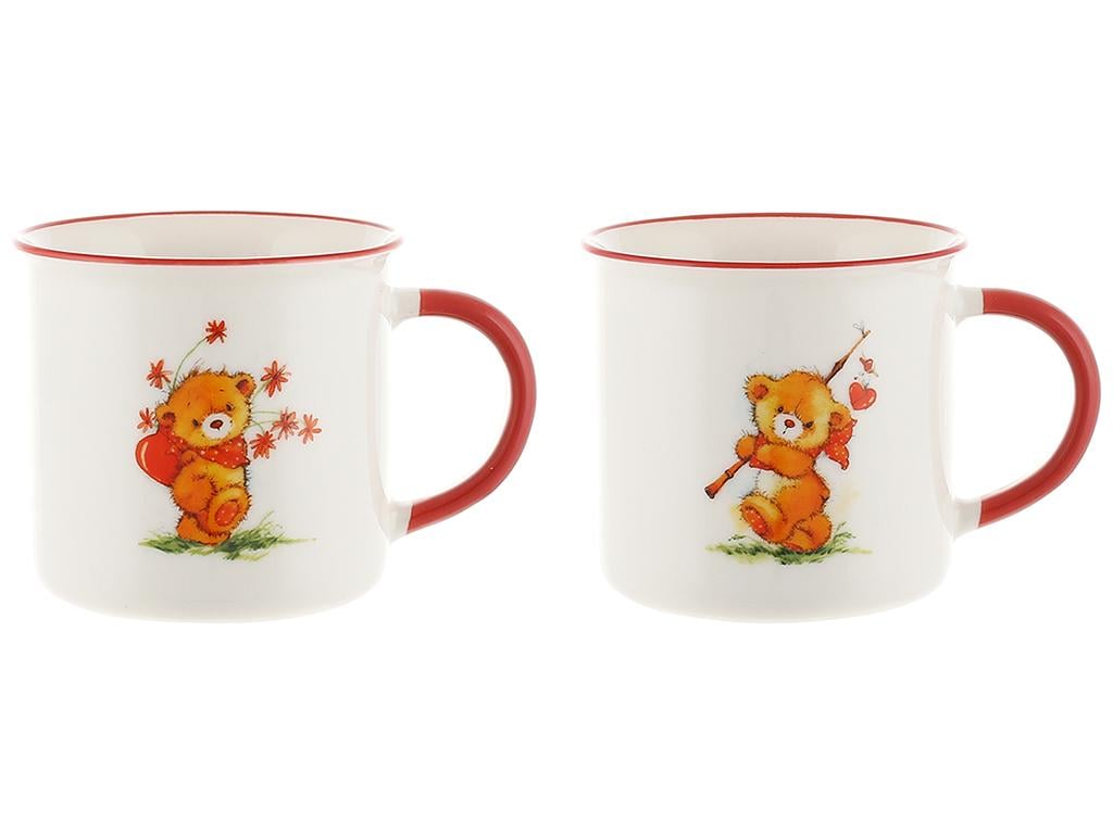 Чашка Love Teddy 350 мл 2 дизайна набор 2 шт. (BDI-B04-010) Чашка Love Teddy 350 мл 2 дизайна набор 2 шт. (BDI-B04-010)