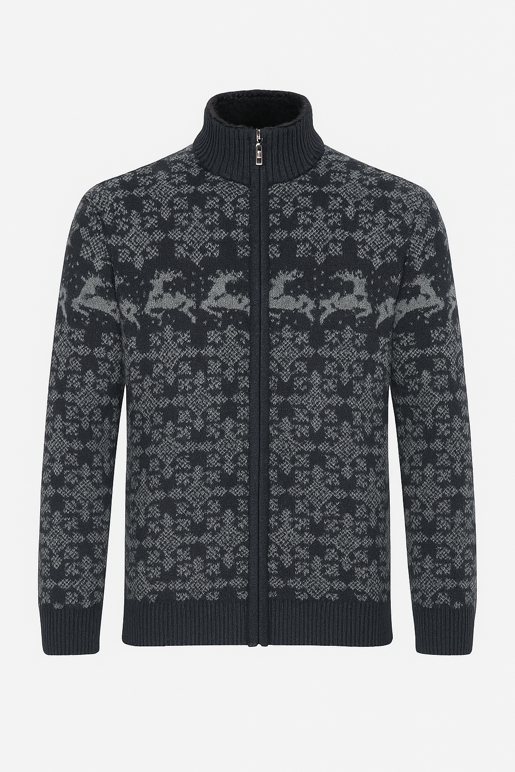 Свитер мужской на молнии XL Серый (127322) Свитер мужской на молнии XL Серый (127322)