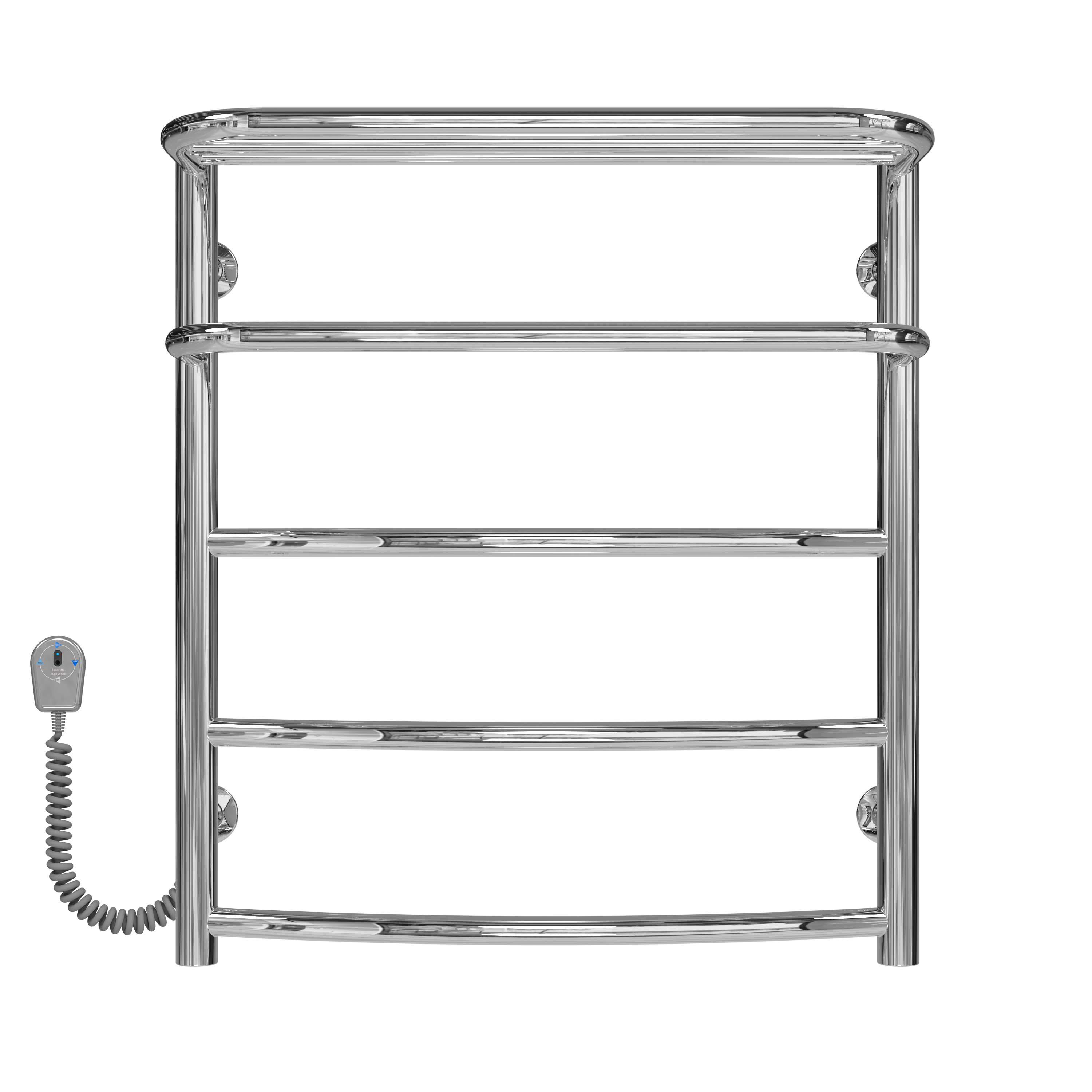 Полотенцесушитель электрический Deffi Отель П5 EF16 левое подключение нержавеющая сталь 400х600 мм Хром (C.OD.60.40.5.E.C.L.5)