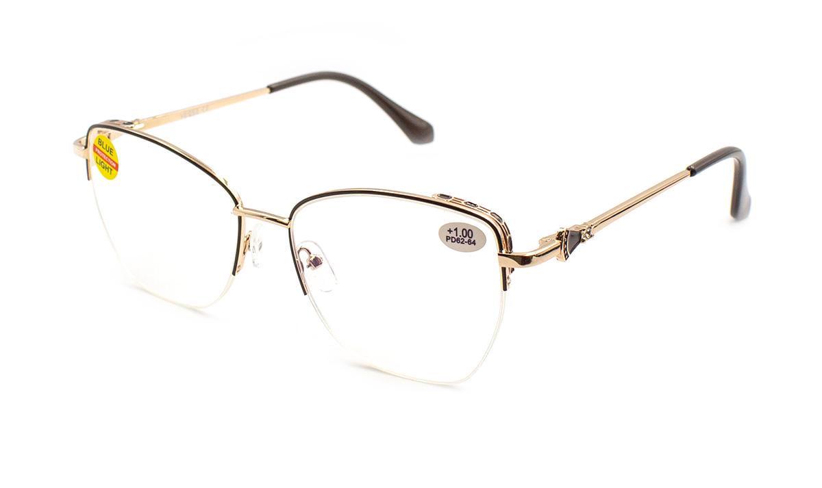 Окуляри для зору в металевій оправі Verse 24017-C2 Blue Blocker +3,75 (392851328)