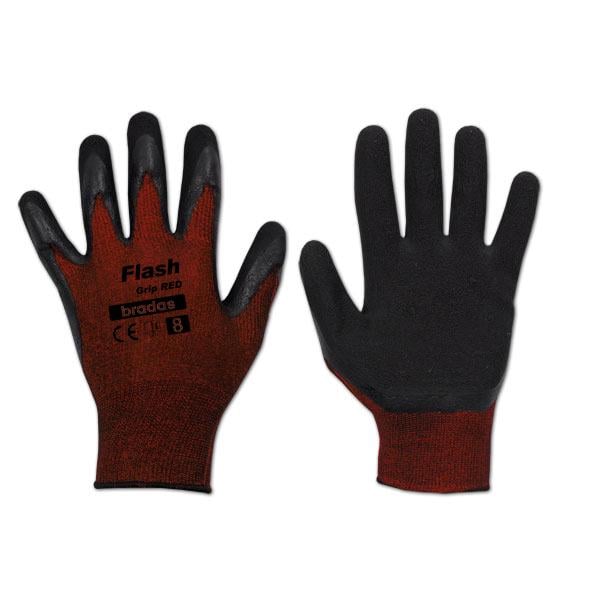 Рукавиці захисні Bradas Flash Grip Red латекс р. 7 (RWFGRD7)