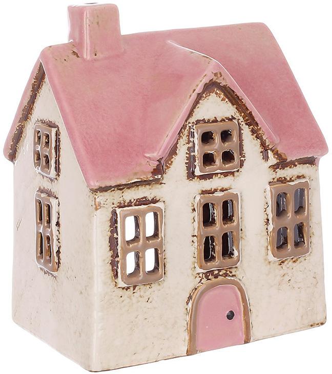 Подсвечник керамический декоративный Старый Город дом N1 12,5х9,5х15 см
