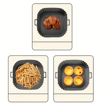 Форма силиконовая для аэрогриля и мультипечи ребриста 16,5 см Серый (REN-45) - фото 3 Форма силиконовая для аэрогриля и мультипечи ребриста 16,5 см Серый (REN-45) - фото 3