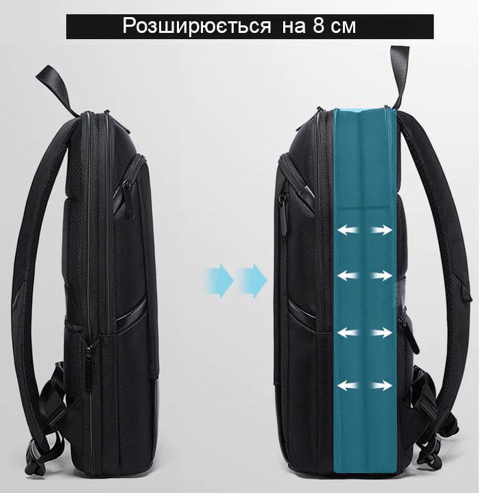 Рюкзак Bange Thin Business Expanded Backpack BG-77115 з відділенням для ноутбука 15,6'' - фото 3