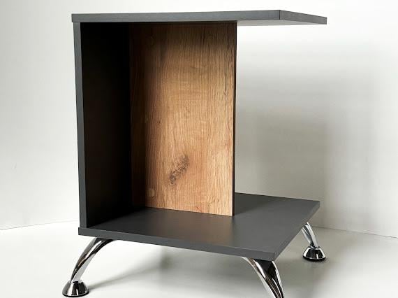 Тумба приліжкова MEBEX VS MINI Сірий темний/Дуб Крафт (VSMINIDGDC) - фото 8