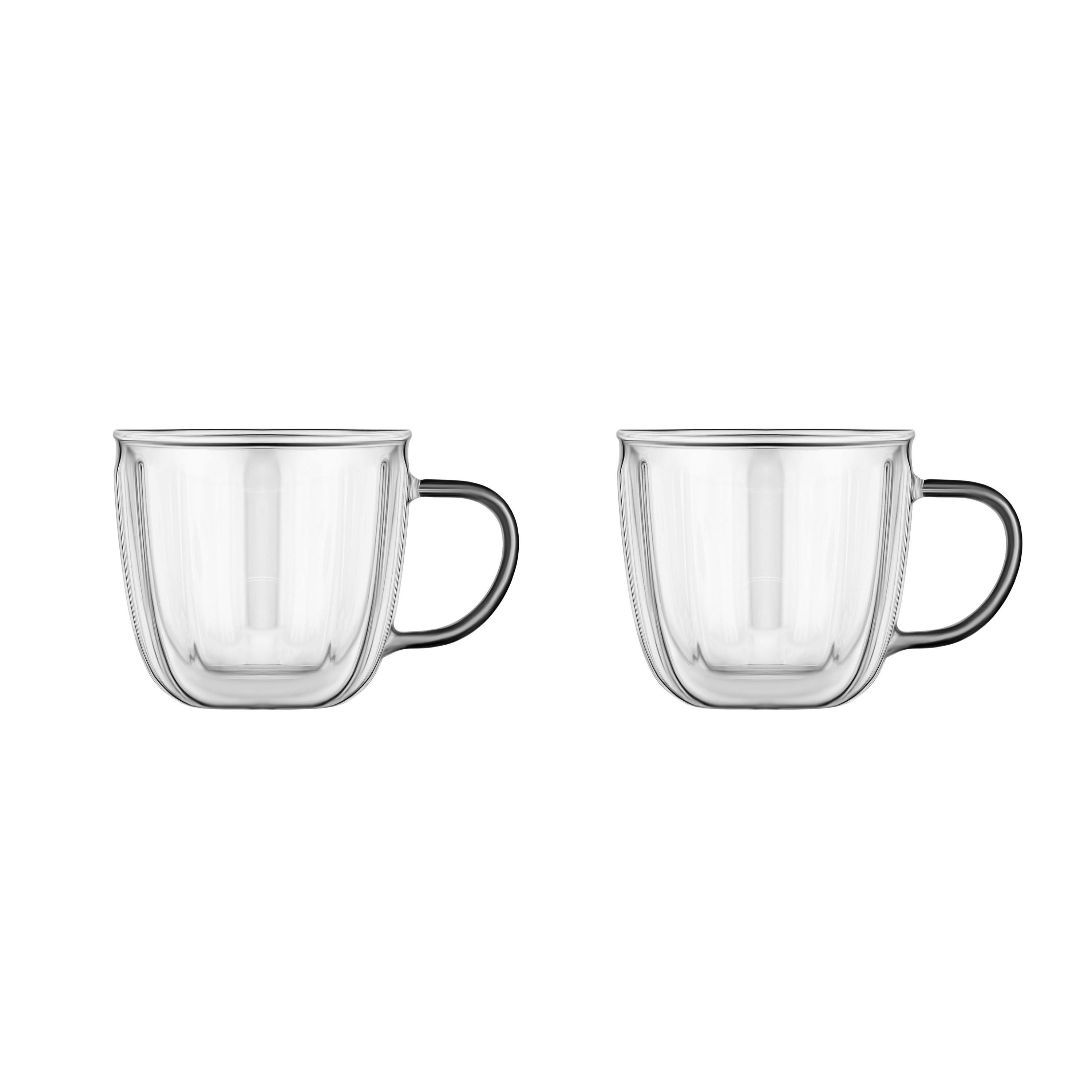 Набор чашек с двойными стенками Ardesto AR2645BWN 450 мл 2 шт. Прозрачный (78fbb1c1a)