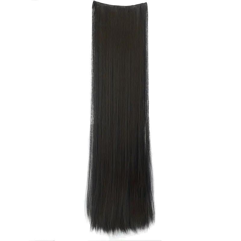 Волосы накладные прямые монопрядь на шпильках-клипсах 100x30 см Черный Волосы накладные прямые монопрядь на шпильках-клипсах 100x30 см Черный