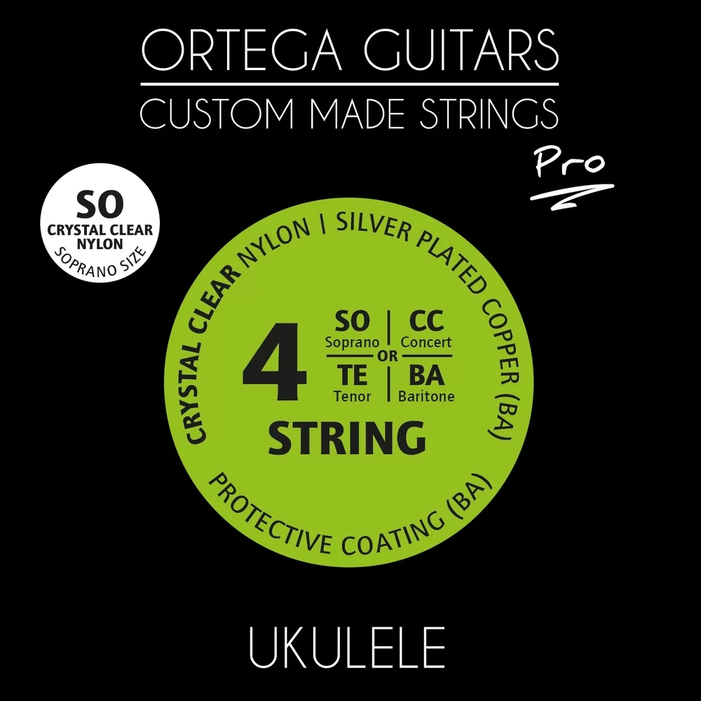 Струны для укулеле сопрано Ortega Custom Pro Crystal Nylon UKP-SO (127680)